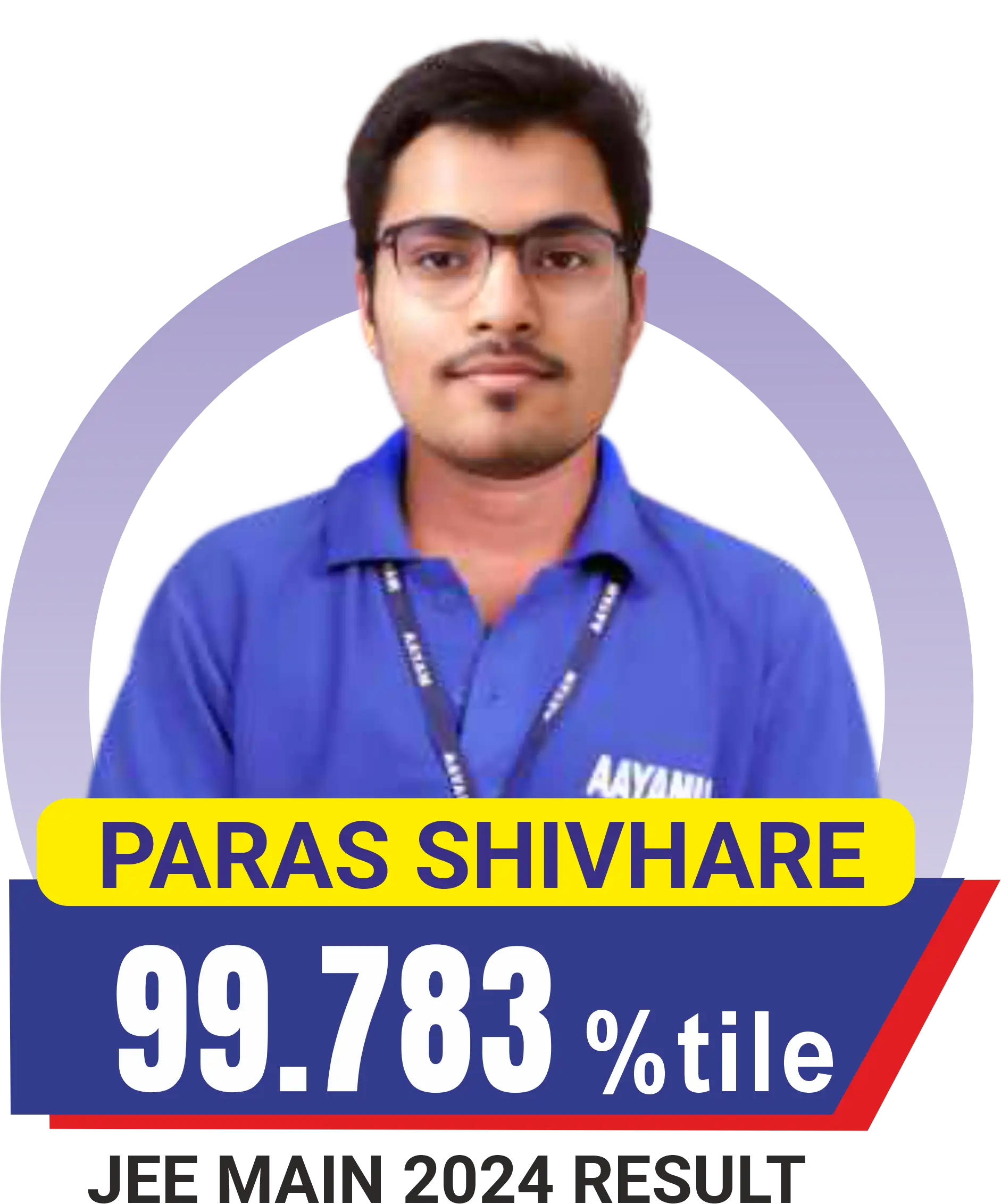 Paras Shivhare, JEE Main 2024, 99.783 percentile